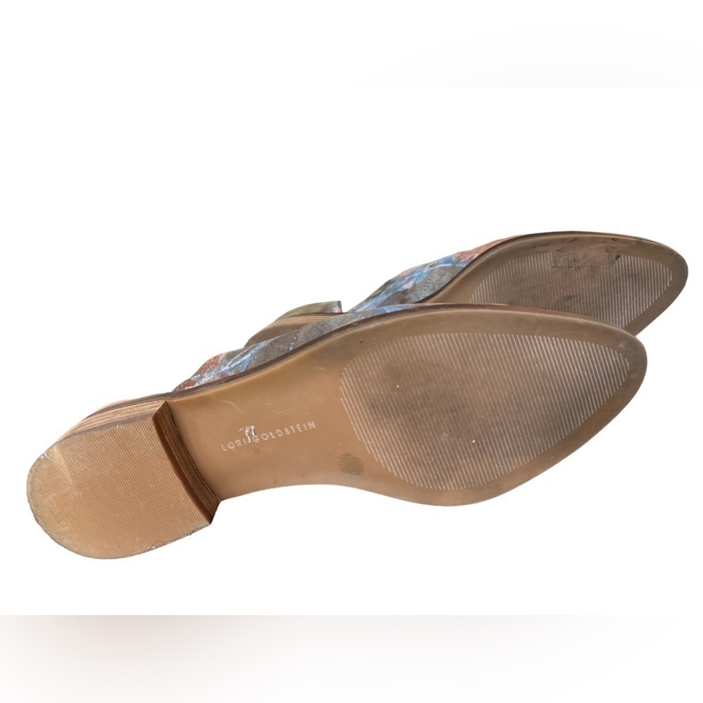 Lori Goldstein Collection Perforated Western Slip On Shoe Floral size 8 - Picture 8 of 8